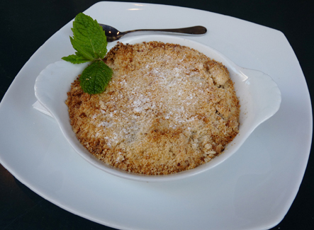 Recette Kosher Crumble aux pommes par Yayin